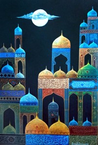 Javed Qamar, 10 x 14 inch, Mixed Media On Paper, Cityscape Painting, AC-JQ-276